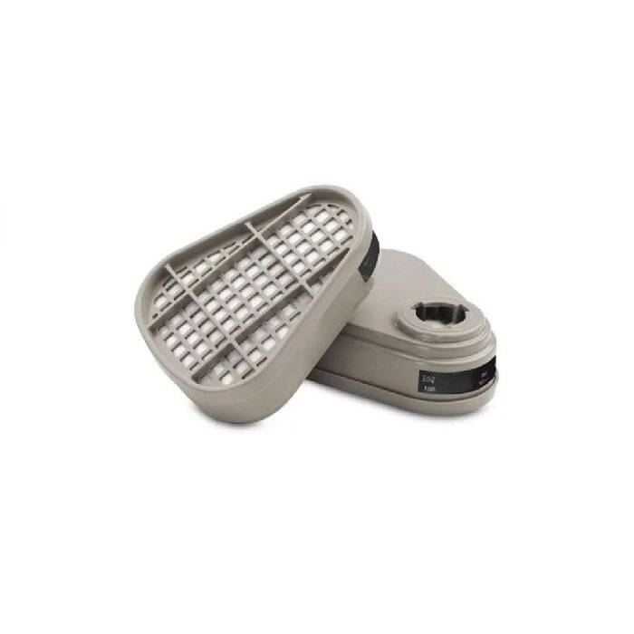 5340-20 Kit Filtros A Bayoneta P/ Vapores Organicos Vo-500 Niosh X 2 Unid Fravida