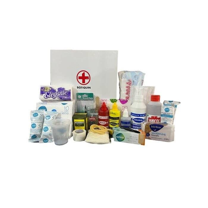 Botiquin De Primeros Auxilios Fs-23 (23 Elementos - 64 Unidades) Caja Metal