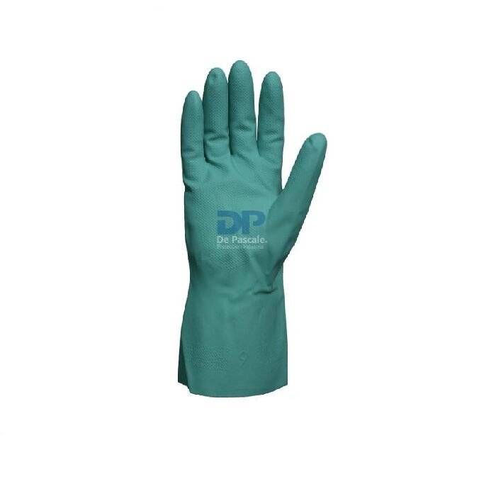 Dps41484 Guante De Acrilo Nitrilo Verde Flocado Talle 9 De Pascale