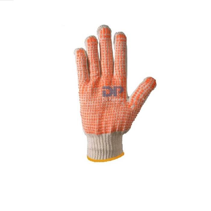 Dps811095 Guante De Algodón Moteado Naranja Talle 10 De Pascale