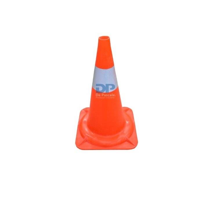 Ucu0004Pv Cono Pvc Premium 47 Cm Con Memoria Y 1 Banda Reflectiva 8 Cm