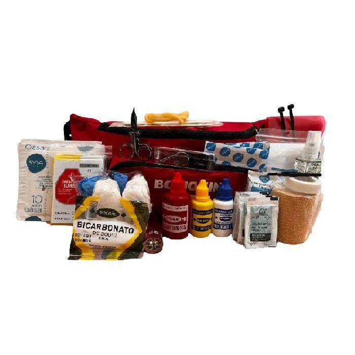 Botiquin De Primeros Auxilios - Fs-Aventura - 53 Unidades En Riñonera