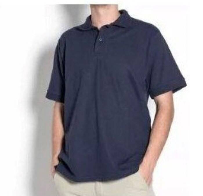 Chomba De Pique M/C Azul Marino Ombu Talles Xxl/Xxxl